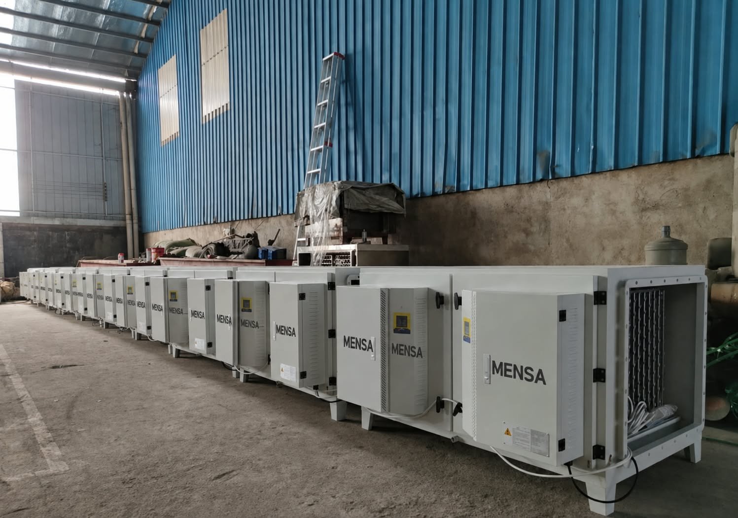 MENSA elektrostatik filtre fiyatları için saha üretim görseli